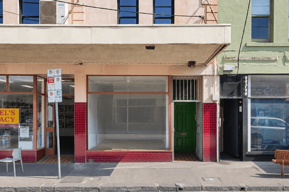 A vacant, empty shopfront before activation